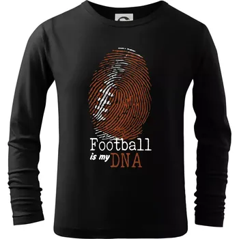 Chlapecké tričko American football is my DNA - Triko dětské Long Sleeve - 146 cm/10 let ( Černá )