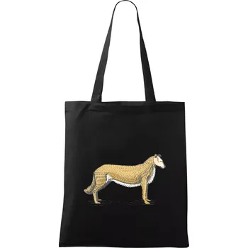 Nákupní taška Vintage Collie - Taška bavlněná - 42 x 38 cm ( Černá )