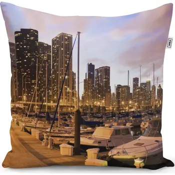 Polštář Sablio Polštář Městský přístav - 40x40 cm