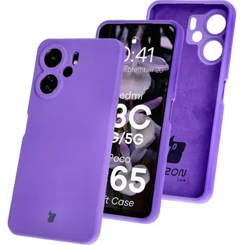 Pouzdro na mobilní telefon Zadní Kryt Bizon pro Xiaomi Redmi 13C fialová