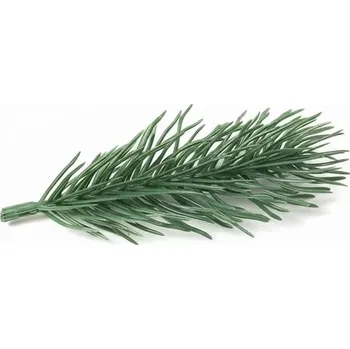 umělá květina Umělá větvička jehličnanu 10 cm, tmavě zelená