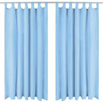 Obraz Závěsy z mikrosaténu, 2 ks, s poutky, 140x1