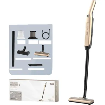 Hubice k vysavači Bezdrátový ruční vysavač 20000Pa 7,4V 3000mAh 350ml 30min Výkonný tichý čistič s USB nabíjením 5V 2A Zlatý Přenosný vysavač s příslušenstvím