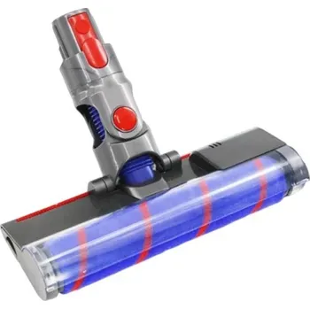 Hubice k vysavači Měkká kartáčová hlavice pro Dyson V7 V8 V10 V11 180° otočná válečková hlava se zeleným laserem ABS plast na dřevěné podlahy