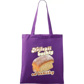 Nejlepší buchty od babičky - Taška bavlněná - 42 x 38 cm ( Fialová )