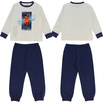 Chlapecké pyžamo Dlouhé chlapecké pyžamo 100% Bavlna s motivem aut, velikost 6 let (116 cm)