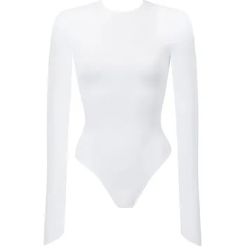 Body Bílé dámské body s dlouhým rukávem Grace L 40 Analogy
