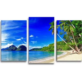 Obraz Sablio Obraz - 3-dílný Pláž 2 - 75x50 cm