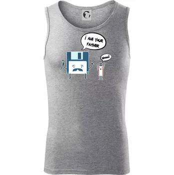 I am your father USB - Tílko pánské Core - 2XL ( Tmavě šedý melír )
