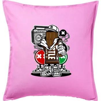 Polštář Čokoláďák - Polštář 50x50 - 50x50 - Pouze potah ( Růžová )