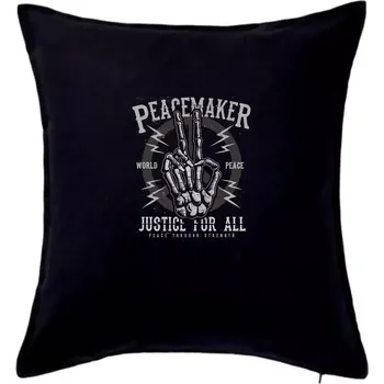 Polštář Peace Maker - Polštář 50x50 - 50x50 - Pouze potah ( Černá )