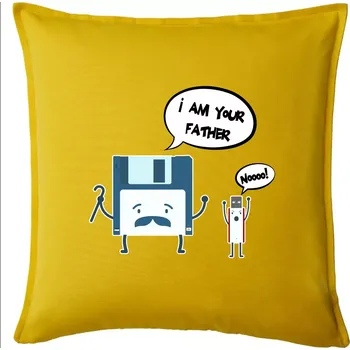 Polštář I am your father USB - Polštář 50x50 - 50x50 - Pouze potah ( Žlutá )