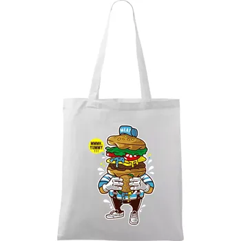 Nákupní taška Burgrák - Taška bavlněná - 42 x 38 cm ( Bílá )