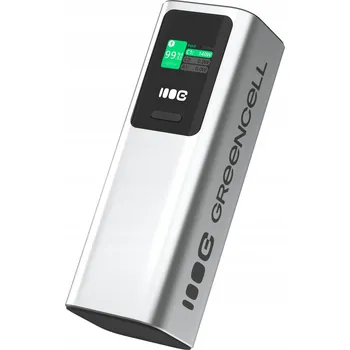Powerbanka Powerbank Green Cell 25200 mAh stříbrný
