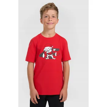 Dětská móda Dětské bavlna tričko 4F červené, velikost 164