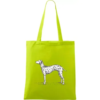 Vintage Dalmatin - Taška bavlněná - 42 x 38 cm ( Limetková )