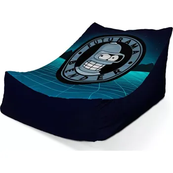 Sedací pytel Sablio Sedací vak Lounge Futurama Bender Čtvrtá dimenze - 80 x 95 x 50 cm