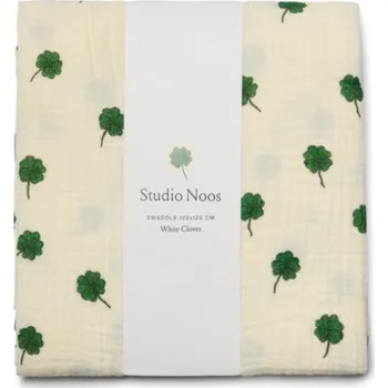 Plena STUDIO NOOS Mušelínová plena White Clover 120 x 120