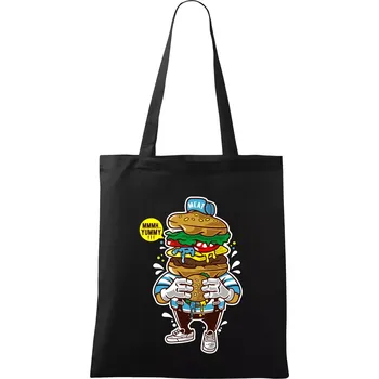 Burgrák - Taška bavlněná - 42 x 38 cm ( Černá )