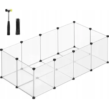 Modulární Ohrádka Kotec Výběh pro Malé Zvířata Hlodavce Křečka Morče