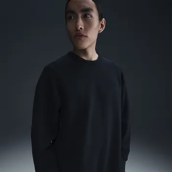 Pánský svetr NIKE 24.7 Impossiblysoft Crew Sweatshirt Black/Black L