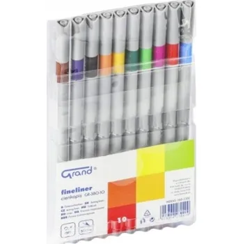 Popisovač fineliner Grand 0.4 mm GR-380 10ks 160-2302