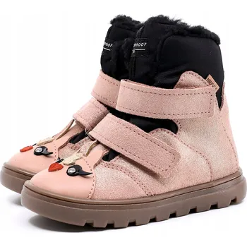 Dívčí obuv Mrugała zimní boty MALI pony rosa lesklé, velikost 26