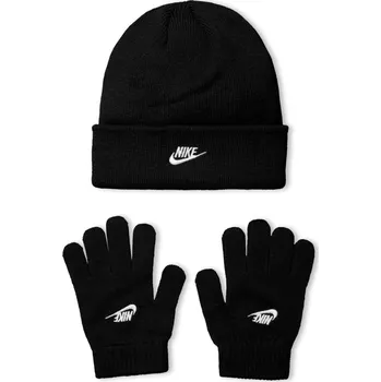Kšiltovka Nike Club Beanie/Glove Juniors Black Junior
