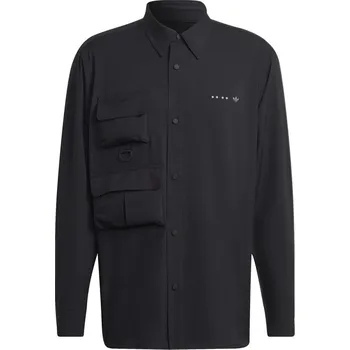 Pánská košile ADIDAS ORIGINALS Men's Plain Long-Sleeve Shirt Black S
