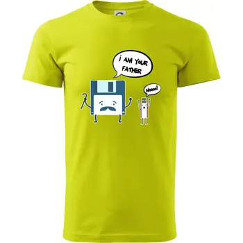 I am your father USB - Klasické pánské triko vyšší gramáže - XS ( Limetková )