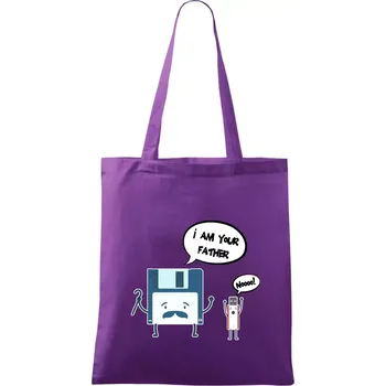 I am your father USB - Taška bavlněná - 42 x 38 cm ( Fialová )