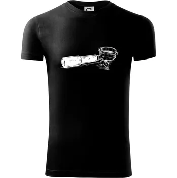 Pánské oblečení Páka kávovar - Viper FIT - Pánské zůžené tričko - L ( Černá )