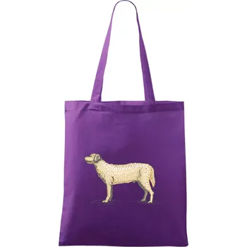 Vintage Labrador - Taška bavlněná - 42 x 38 cm ( Fialová )