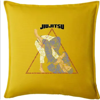 Polštář Jiu jitsu triangle - Polštář 50x50 - 50x50 - Pouze potah ( Žlutá )