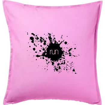 Polštář Splash run - Polštář 50x50 - 50x50 - Pouze potah ( Růžová )