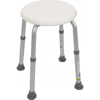 KOUPELNOVÁ ŽIDLIČKA PRO SENIORY S NASTAVITELNOU VÝŠKOU 34-52 CM