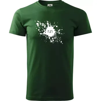 Splash run - Triko extra velké (5-8XL) - 7XL ( Lahvově zelená )