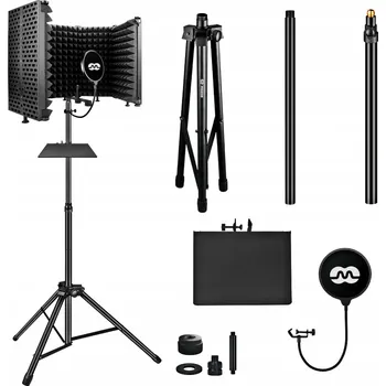 Mikrofon Sada akustické kabiny s pop filtrem pro mikrofon Mozos MSHIELD-CABIN-SET