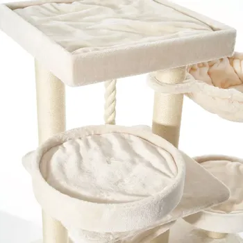 Nobby Škrabadlo pro kočky VAGO 79 x 59 x 162 cm krémová