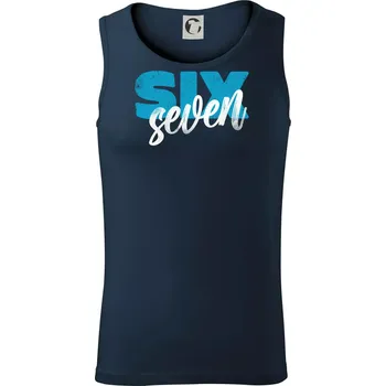 Six seven - písmo - Tílko pánské Core - XL ( Námořní modrá (velmi tmavá - téměř černá) )