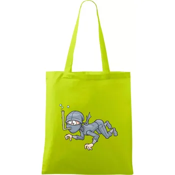 Potapěč bez vzduchu - Taška bavlněná - 42 x 38 cm ( Limetková )