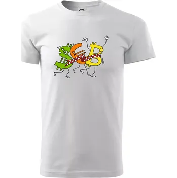 Bitcoin (Pecka design) - Triko extra velké (5-8XL) - 8XL ( Bílá )