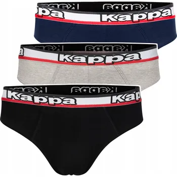 Slipy Pánské bavlněné slipy slipy černé sportovní pohodlné logo Kappa XL