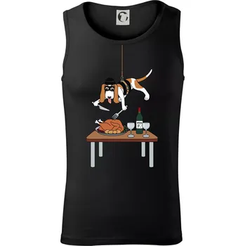 Malý zloděj - baset (Hana-creative) - Tílko pánské Core - L ( Černá )