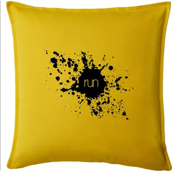 Polštář Splash run - Polštář 50x50 - 50x50 - Pouze potah ( Žlutá )