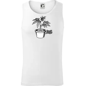 Pánské termoprádlo Konopi prostě pěstuju - Tílko pánské Core - 2XL ( Bílá )