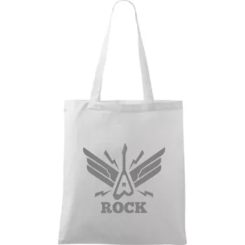 Rocková kytara křídla - Taška bavlněná - 42 x 38 cm ( Bílá )