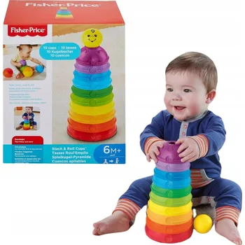 Hračka pro nejmenší Fisher Price Kulaté kelímky pro nastavení pyramidy třídič 4472