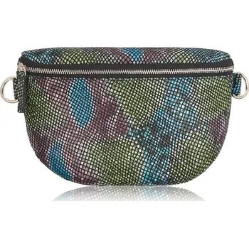 Kabelka Paolo Peruzzi Kožená ledvinka VINTAGE PAOLO PERUZZI; vzor had