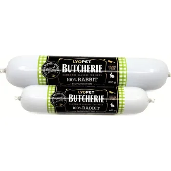 Krmivo pro psa LYOPET Butcherie Rabbit sausage velikost: 800g